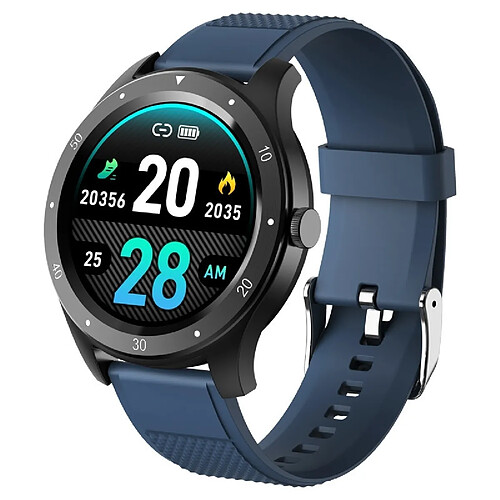 Wewoo Montre connectée Smartwatch S6 avec écran couleur IPS de 1,3 poucesurveillance du rythme cardiaque / pression artérielle / surveillance sommeil / cycle physiologique féminin bleu