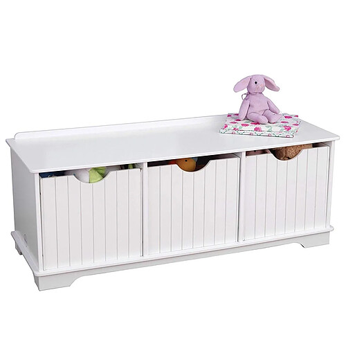 KidKraft Banc de rangement Nantucket - blanc