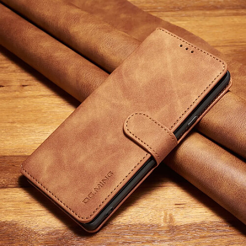 Etui en PU style rétro marron pour votre Samsung Galaxy Note9