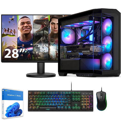 Sedatech Pack PC Gamer V360 • AMD Ryzen 9 5900X • RTX4070Ti Super • 32Go RAM • 2To SSD M.2 • Windows 11 • Moniteur 28"