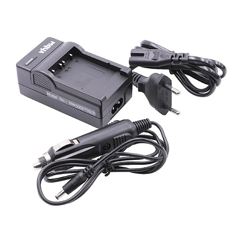 vhbw chargeur bloc alimentation avec chargeur allume cigare pour Sony DSC-T33, DSC-L1, DSC-L1B, DSC-L1LJ, DSC-L1R, DSC-M1, DSC-M2 comme NP-FT1.