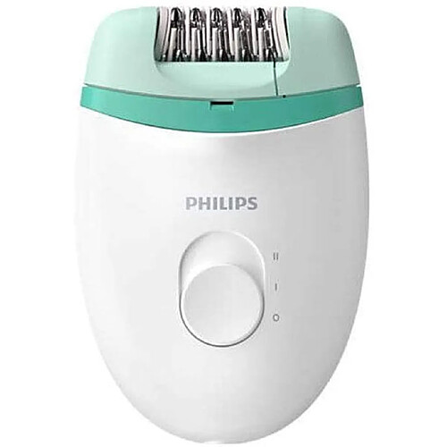 Philips épilateur électrique compact avec câble vert blanc