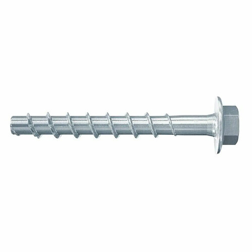 Fischer 546394 Lot de 100 vis de béton ULTRACUT FBS II 6 x 120/65 US, pour fixer des rails, profilés métalliques, tuyaux en béton 100 pièces Gris