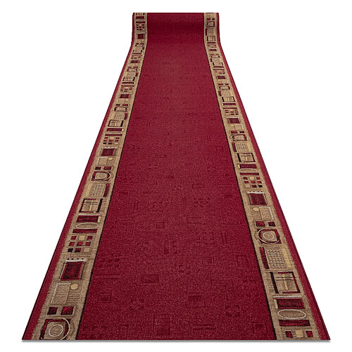 RUGSX TAPIS DE COULOIR ANTIDÉRAPANT JENA bordeaux 120cm 120x260 cm