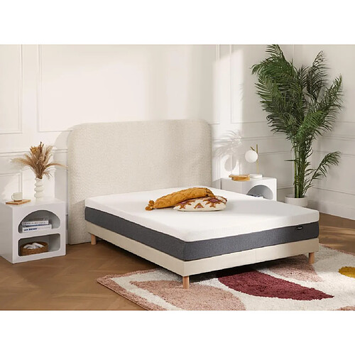 Vente-Unique Matelas 180 x 200 cm mousse HD 7 zones et accueil mémoire de forme déhoussable ép.20cm - KELIH de YSMÉE