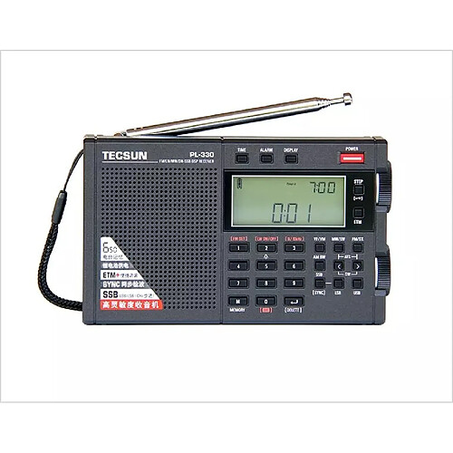 Universal Récepteurs radio FM/ondes moyennes/ondes courtes/longues Toutes les bandes de fréquence Radio portable FM | Radio(Le noir)