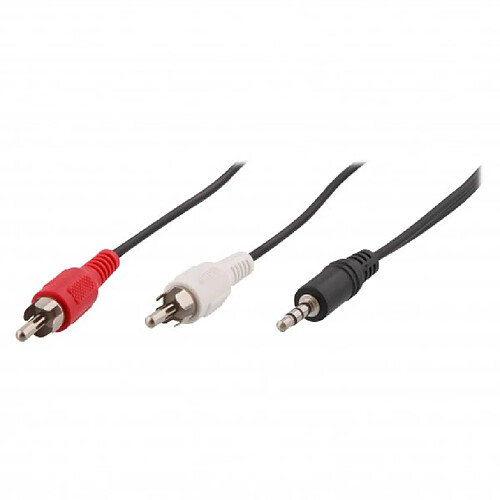 T'Nb TNB CJACKRCA12 - Câble jack stéréo 3.5 M/2 RCA M 1.2m - noir