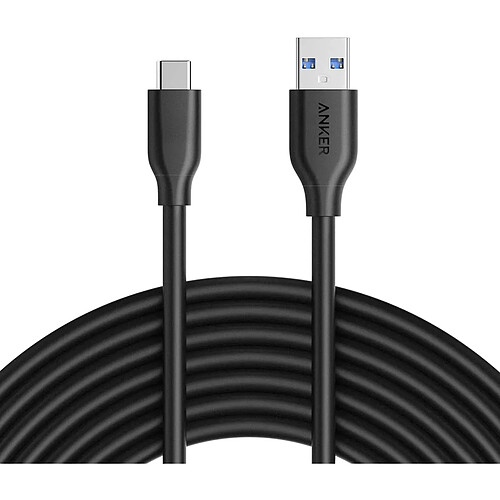 Anker Powerline Câble USB C vers USB 3.0 avec Résistance 56k ohms [3 m] pour Appareils USB Type C