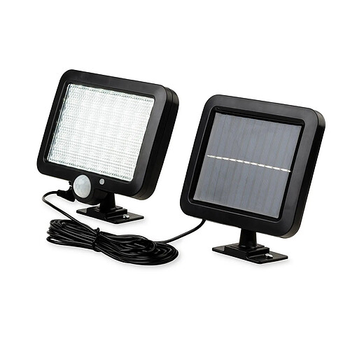 Luminaire Center Applique Solaire de Sécurité LED avec PIR Noir IP44