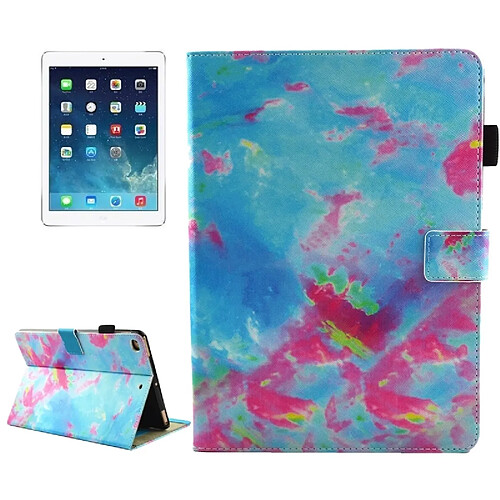 Wewoo Coque bleu pour iPad mini 4 / mini 3 / mini 2 / mini Housse de protection universelle en cuir et rose avec rabat fentes cartes sommeil