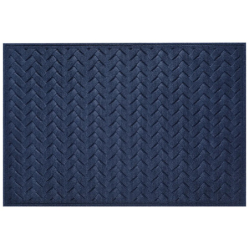 LUUCOZK Paillasson antidérapant pour entrée intérieure – Bleu 2-60x90cm