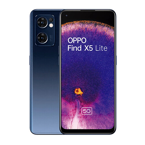 OPPO Find X5 Lite 5G 8 Go/256 Go Noir (Noir Starlight) Double SIM CPH2371 · Reconditionné