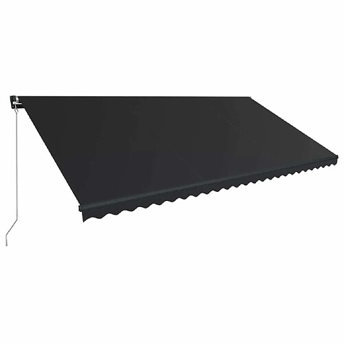 Maison Chic Auvent manuel rétractable,Store manuel de porte 600x300 cm Anthracite -GKD74695