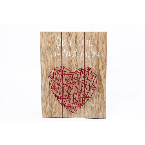 Heart Of The Home Tableau motif cœur - 20 x 15 cm - Rouge