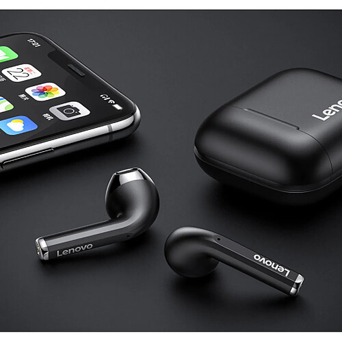 Universal Écouteurs Bluetooth 5.0 Boîte de chargement sans fil Écouteurs Bouchons d'oreilles stéréo Mini écouteurs avec IOS/microphone | Écouteur Bluetooth (noir)