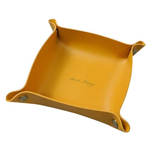 Porte-plateau De Rangement De Vanité Bijoux Organisateur De Parfum Décor De Bureau Jaune S