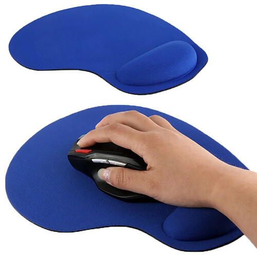 Yonis Tapis Souris Ergonomique Bleu