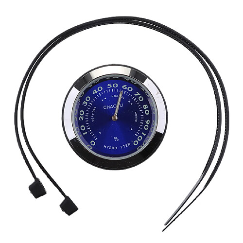 moto vélo cadran horloge montre thermomètre hygromètre hygromètre - bleu