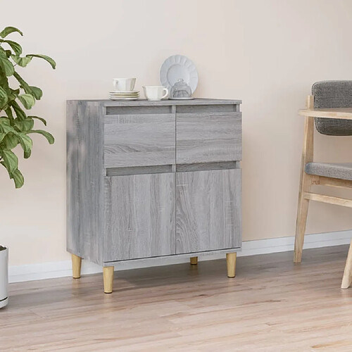 Maison Chic Buffet,Meuble de Rangement,commode pour salon,Cuisine Sonoma gris 60x35x70 cm Bois d'ingénierie -MN60592