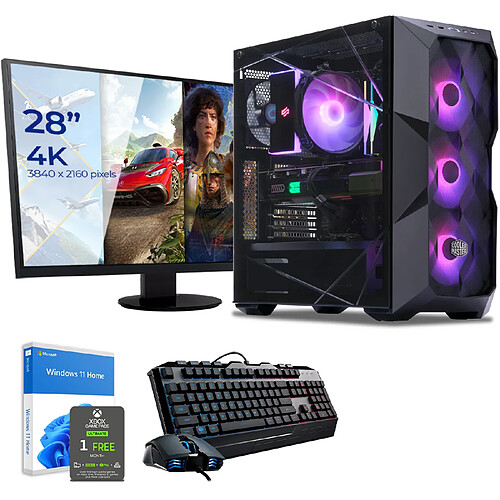 Sedatech Pack PC Gamer Pro • Intel i9-11900KF • RTX3070 • 32Go RAM • 1To SSD M.2 • 3To HDD • Windows 11 • Moniteur 28"