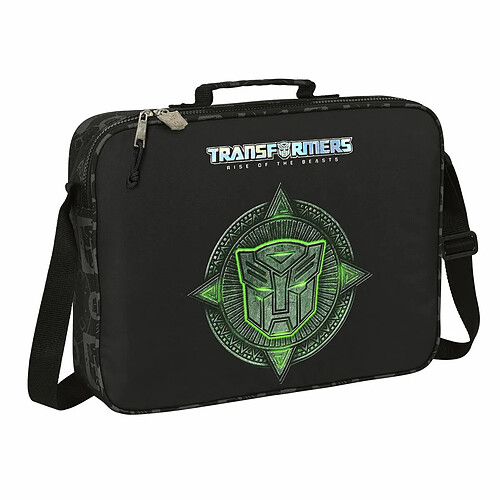 Cartable d'école Transformers Noir 38 x 28 x 6 cm