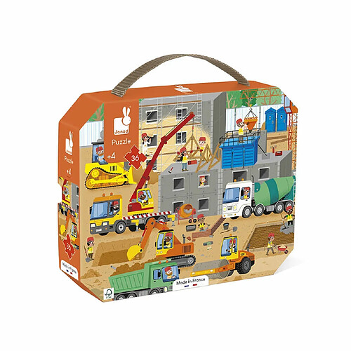 Puzzle enfant 36 pièces Chantier - Janod