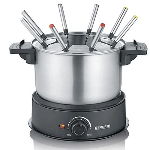 Fondue 1500w 8 fourchettes inox/noir - 2470 - SEVERIN