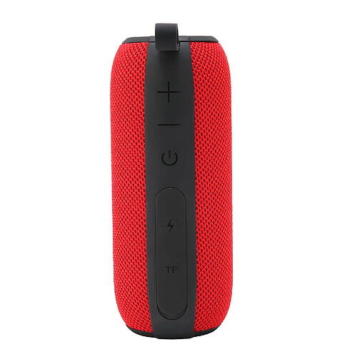 ComfortXL Enceinte bluetooth sans fil portable à double haut-parleur et subwoofer intégré, rouge