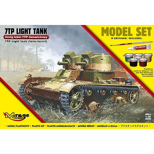 7TP Light Tank "Twin Turret"(Model Set) - 1:35e - Mirage Hobby