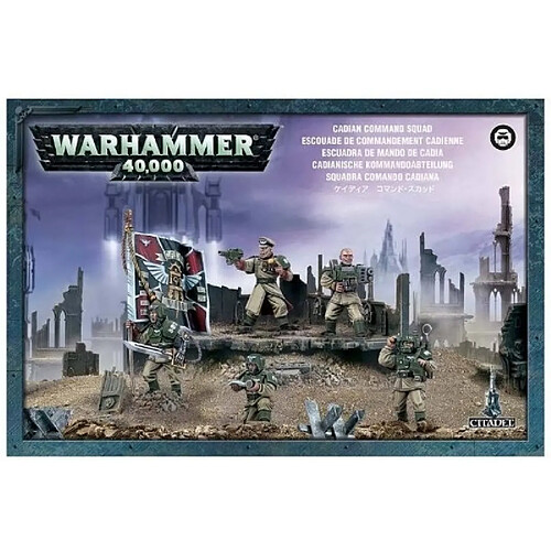 Games workshop Warhammer 40k . - Astra Militarum Escouade de Commandement Cadienne