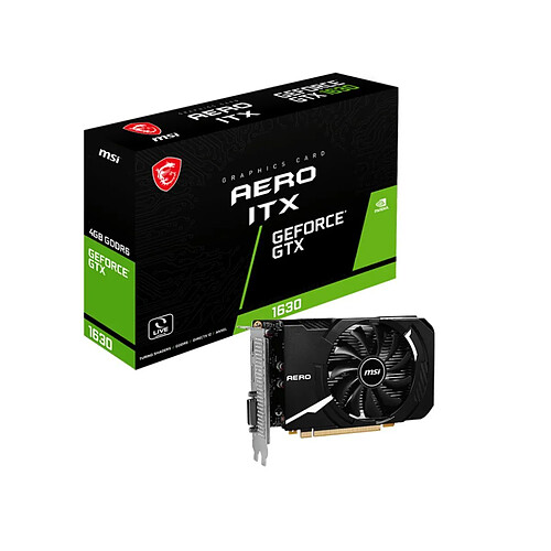 Carte Graphique MSI GTX 1630 AERO ITX GeForce GTX 1630 4 GB GDDR6