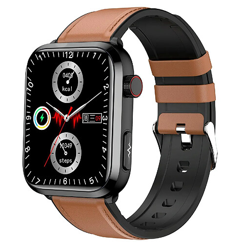 Yonis Montre Connectée IPS 1.91' IP67 ECG Température