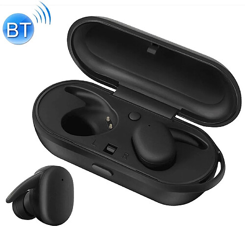 Wewoo Écouteur Bluetooth DT-7 IPX étanche 5.0 sans fil avec boîtier de chargement magnétique 300 mAhappel de soutien noir