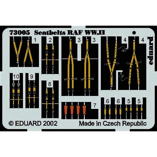 Seatbelts RAF WW.II - 1:72e - Eduard Accessories