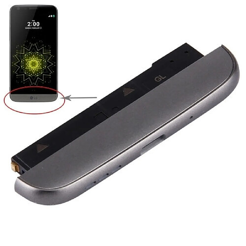 Wewoo Pièce détachée Module de charge station de chargement + microphone + sonnerie de pour LG G5 / F700K version KR Gris