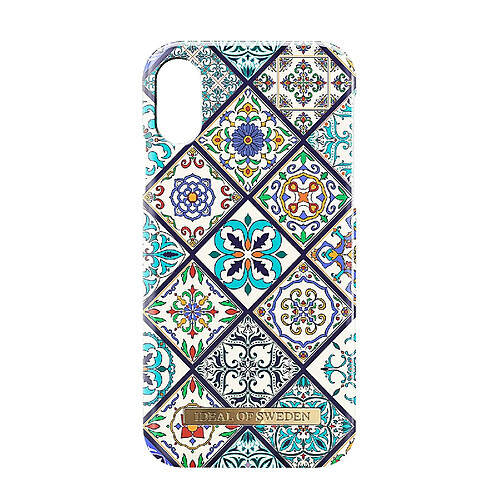 Coque iPhone X et XS Mosaic Résistante Ideal of Sweden multicolore