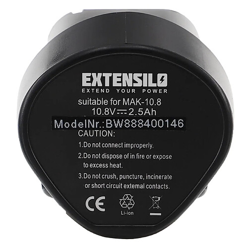 Vhbw EXTENSILO Batterie compatible avec Makita UH200DWE, UH200DWEX, UM164, UM164DW, UH200DZ outil électrique (2500 mAh, Li-ion, 10,8 V)