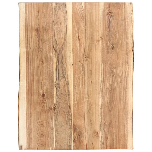 vidaXL Dessus de table Bois d'acacia massif 80x(50-60)x3,8 cm