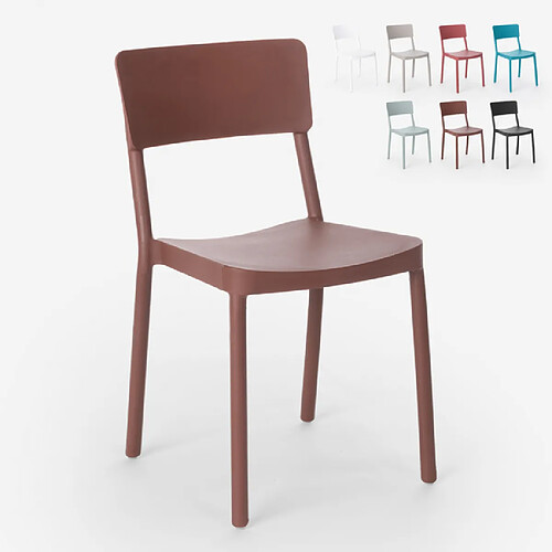 Ahd Amazing Home Design Chaise au design moderne pour cuisine bar restaurant et jardin Liner, Couleur: Marron