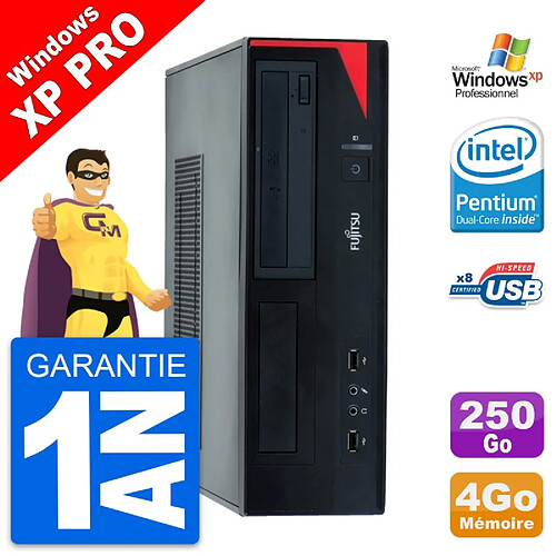 PC Fujitsu Esprimo E520 DT Intel G3220 RAM 4Go Disque Dur 250Go Windows XP · Occasion