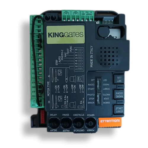 King-Gates Carte électronique Automatisme Motorisation de portail KingGates StarG8 24 - 24V, pour Moteurs battants et coulissant