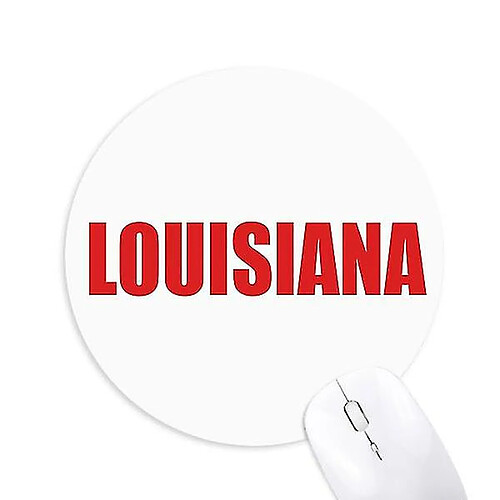 Universal Louisiane America City Mousepad Mousepad Round Rubber Mouse Pad non-glissement GA