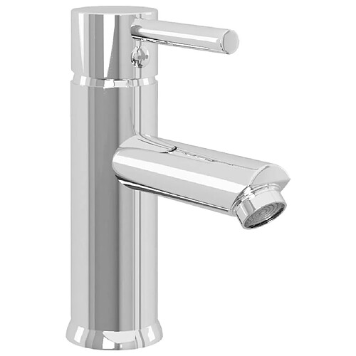 Helloshop26 Robinet de lavabo de salle de bain robinet d'évier mitigeur de salle de bain salle d'eau maison intérieur finition 17,6 cm chromée 02_0003518