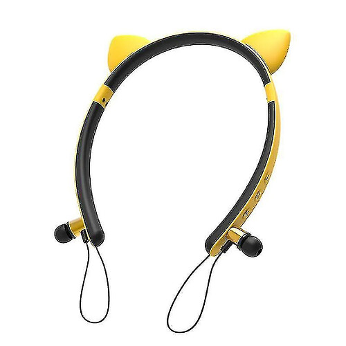 Universal Casque Bluetooth oreille Yyh-Cat (jaune)