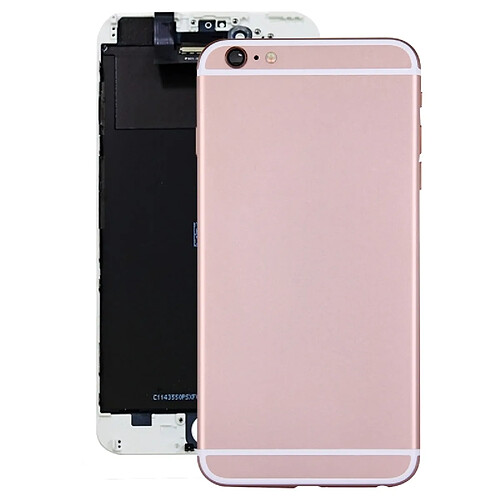 Wewoo Pour iPhone 6 Plus couvercle or rose arrière complet du boîtier avec bouton d'alimentation et de volume Câble flexible Flex Cable pièce détachée