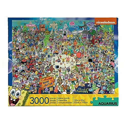 AQUARIUS SpongeBob SquarePants Puzzle (Puzzle 3000 piAces) - Marchandises et objets de collection SpongeBob sous licence officielle - Sans Ablouissement - Ajustement prAcis - 32 x 45 pouces