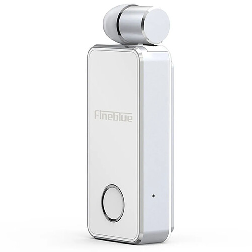 Wewoo Écouteur Bluetooth FineBlue F2 Pro V5.0 sans fil mains libres alerte vibrante clip blanc