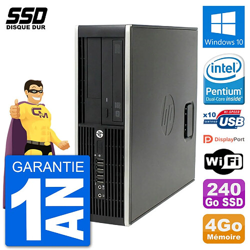 PC HP Compaq Pro 6300 SFF Intel G630 RAM 4Go SSD 240Go Windows 10 Wifi · Occasion