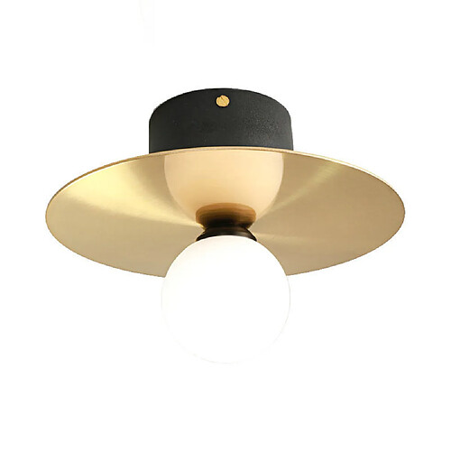 Universal Plafonnier de 23 cm, lumière tricolore LED 220V 5W Loft simple et moderne salon chambre couloir lumière, noir et or petit salon éclairage(Or)