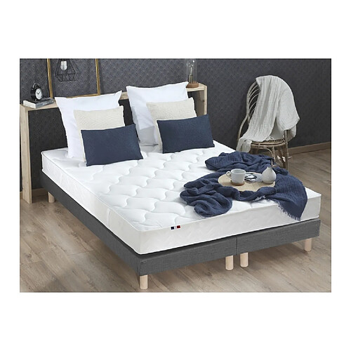 Idliterie Ensemble Matelas Mousse ferme réversible ALTO + Sommier - Made in France